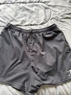 Gymshark Black Athletic Shorts with Drawstring